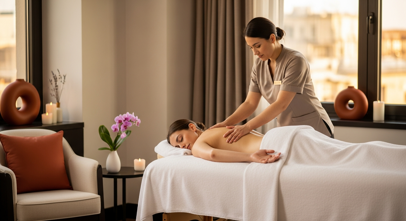 Masajes en hoteles y servicios de bienestar premium para huéspedes - HEFY