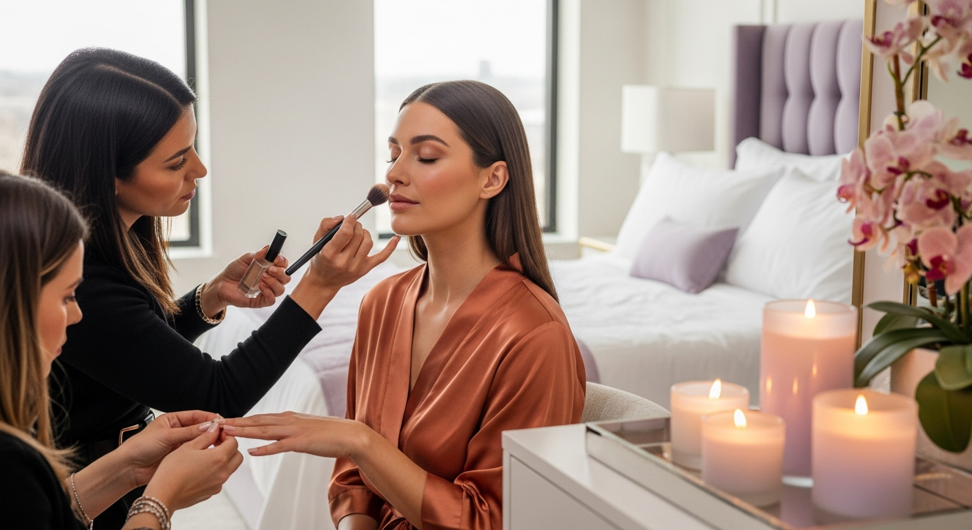 Servicios premium con HEFY: maquillaje con blindado y manicure semipermanente a domicilio